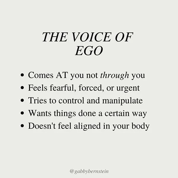 the voice of ego
