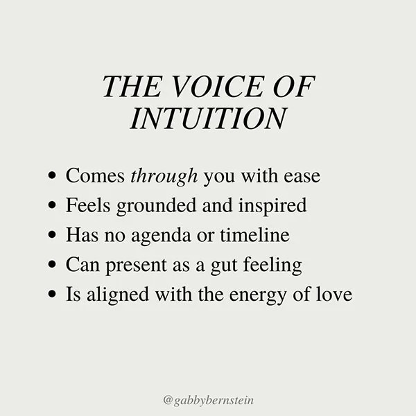 the voice of intuition